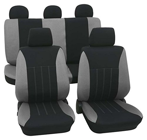 Preisvergleich Produktbild Faszination 81927, Autositzbezug Schonbezug, Komplett Set, Schwarz, Grün