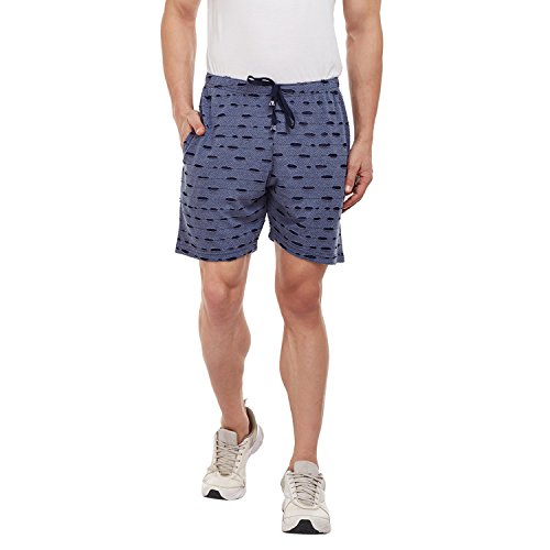 VIMAL Mens Cotton and Crush Torn Look Shorts (Navy Blue, Large) RS.257 (77.00% Off) - Amazon
