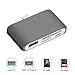 Produktbild USB Typ C Hub Adapter, 4 IN 1 Aluminium TF / SD / U-Disk Multifunktions Kartenleser |USB-C 3.0 Multifunktions Konverter| Ladeport | OTG Tastatur und Maus Adapter für MacBook Pro 13 "& 15" 2016/2017 und mehr USB-C Geräte