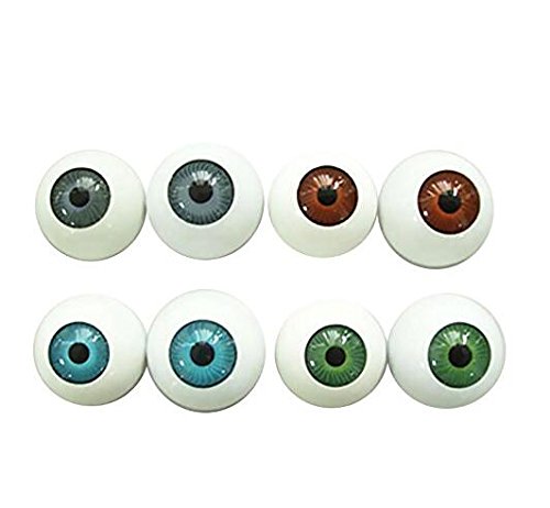 8 globos oculares redondos semicirculares en forma de máscara...
