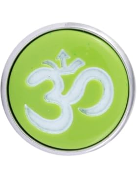 Morella Unisex Click-Button Druckknopf Om Zeichen hellgrün