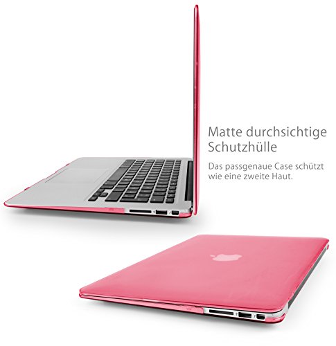 MyGadget *Matt* Case Hülle für – Apple MacBook Air 13 Zoll – Mac ab Mitte 2011 (A1466/A1369)- Hardcase Cover Tasche Hart Schutzhülle in Rosa - 4