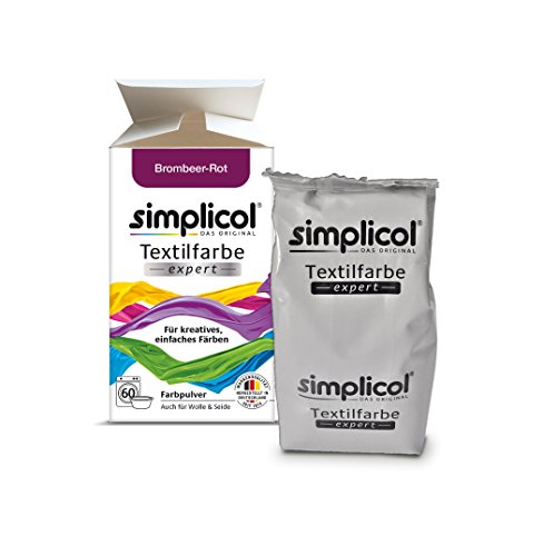 Simplicol Textilfarbe expert Für kreatives, einfaches Färben – 1736 – „Brombeer-Rot“ – Neu! – 2er-Pack - 3