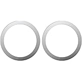 LivX Power Metal Magsafe Halka Y&uuml;z&uuml;k Ring iPhone 8 ve &Uuml;st&uuml; Model ile Uyumlu G&uuml;m&uuml;ş 2'li Paket LVRNG2