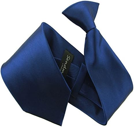 Clip-on satin neck tie