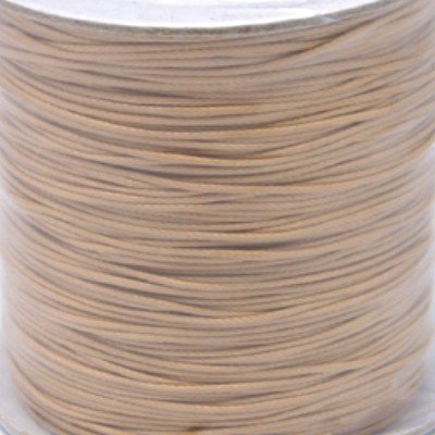 K2-Accessories C0627 - Cordón de algodón encerado (0,5 mm, 10 m), color marrón