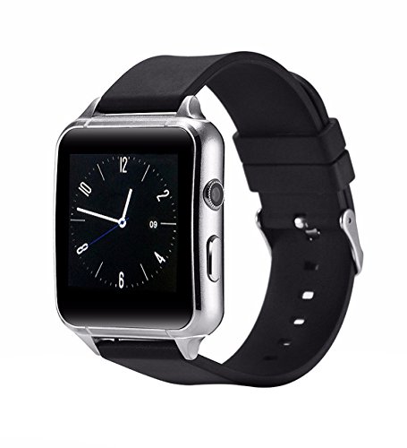 Preisvergleich Produktbild Wasserabweisend Smart Watch, Schrittzähler, Schlaf-Tracker, Activity Tracker Schrittzähler, tragbar Smart Watch für Android und IOS Smartphones wie iPhone 7 7 Plus 6S 5 5S SE, Huawei, LG, Sony £ ¨ Silber £ ©