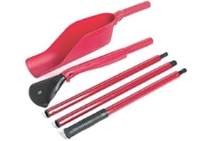 Westfalia Dachrinnen Reinigungs-Set 5-teilig für Gartenhaus, Carport & Terrasse - Inklusive Schaufel, Schaber & 3 Steckstiele