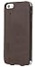 Produktbild Skech Lisso Book für Apple iPhone SE / 5S / 5 in braun - Echtleder Bookstyle Schutzhülle mit Kartenfach und Magnetverschluss - IPH5-LSB-BRN