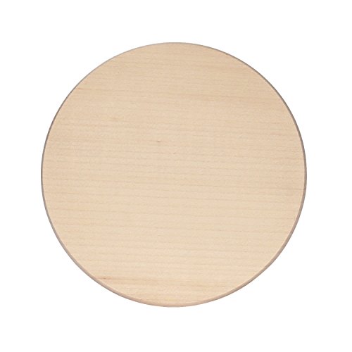 Schinkenteller, Holzteller, Schneidebrett rund aus nachhaltig hergestelltem FSC-zertifizierten Ahorn, Brettgröße:20 cm Durchmesser - 3