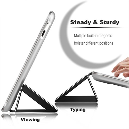 IVSO hochwertiges PU Leder Etui hülle Tasche Case – mit Standfunktion, super 360° Anti-Wrestling, ist für Huawei MediaPad T3 8.0 Tablet-PC perfekt geeignet (Schwarz) - 5