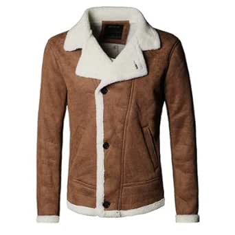 mens wool collar jacket