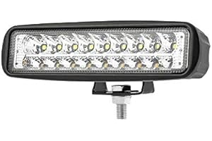 AUTOBITS 54W 18LEDs Arbeitsscheinwerfer IP67 Offroad Strahler Scheinwerfer Lightbar KFZ 9-30V DC Anhänger Wohnwagen LKW PKW Auto Offroad SUV ATV UTV Bager Grabenbager Gabelstapler Träger Kran Traktor