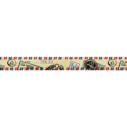 Rayher Hobby 57331000 Washi Tape Luftpost, 15 mm, Rolle 15 m - 2