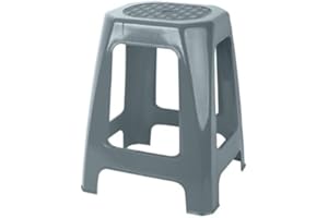 MCTIES Hogar Juypal 66335 - Sgabello quadrato multiuso, colore: Grigio