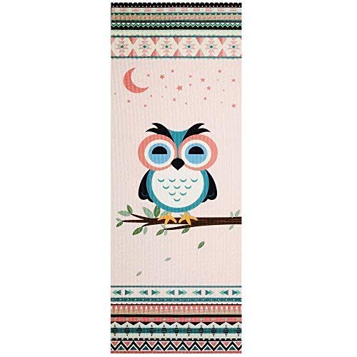 Vigoureux chastep Original Excercise Yoga Mat, Eco-Friendly Material de PVC con Bolsa de Malla, Yoga Caliente, Bikram, Ashtanga, o Sudoroso práctica. 183 x 61 x 0,6 cm, Pink-Owl