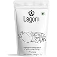 Lagom Gourmet California Pitted Prunes 1 kg | Dried Plums | No Added Sugar | Gluten Free | Vegan | Plant Based | Non GMO | Prunes Dry Fruit