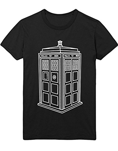 Hypeshirt T-Shirt Dr. Who POLICECALLBOX H23177 Nero XXXL