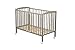 Combelle Lit d'enfant avec roulettes 60x120 Laque Gris Clair