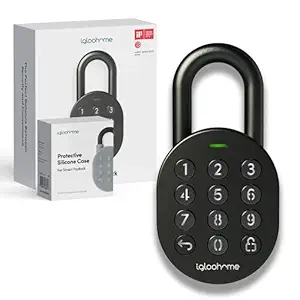 igloohome Keypad Smart Padlock (Black, Polished Finish)