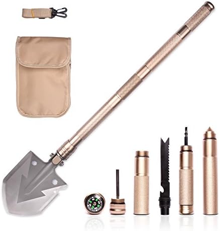 UMsky Military Folding Shovel - Tactical Entrenching Tool Gear for Camping Backpacking Hiking Car Snow Outdoor Survival 74cm/30