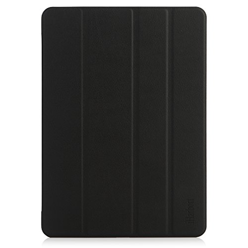 iHarbort® Neues iPad 2017 9,7 Zoll Hülle – Mehrfachwinkel geringes Gewicht PU Leder Tasche Hülle Etui Schutzhülle Ständer Smart Cover für Neues iPad 2017 9,7 Zoll , mit Schlaf / Wach-up-Funktion Schwarz - 5