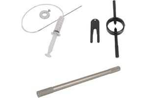 Oldbones Motorcycle Fork Spring Compressor Tool & Fork Oil Level Tool &Fork Damper Rod Bleed Tool Set, Universal Fork Service Tool Kit 10.5/12.5/16mm