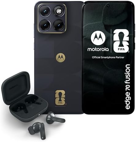 Motorola edge 70 fusion FIFA World Cup 26™ Edition e moto buds bass (8/256GB, Camera 50MP Sony LYTIA™ 710, Display 6.78" Extreme AMOLED 144Hz, Snapdragon® 7s Gen 3, 5100mAh), PANTONE Silhouette