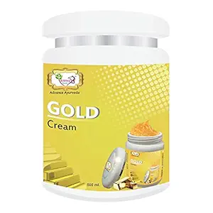 Sibley Beauty Radiant Gold Facial Massage Cream for Face (1 x 500 gm) - for bright & radiant facial glow, All skin type men women girls boys - Salon Pack Products