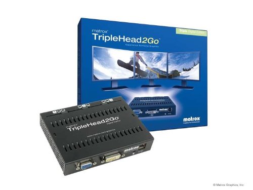 Matrox TripleHead2Go Digital - Adaptador Video (DVI-DL, 3 x DVI-I) Negro