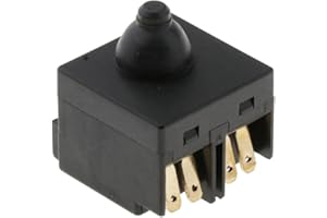 MENQIND Sattie Interruttore per smerigliatrice angolare, interruttore a pulsante per smerigliatrice angolare, 100 mm, nero, parti lucidate, pulsante, manuale, 1 conteggio
