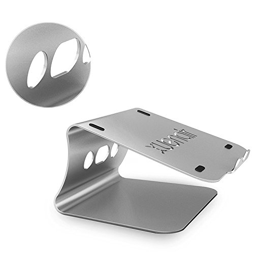 First2savvv JS-YTBJB-11D03 Aluminium Cooling Laptop Stand Ständer, geeignet für Apple Macbook Pro Air , alle Notebooks, Tablets, eBook-Reader und Bücher *3 Jahre Garantie* mit USB-Lampe - 6