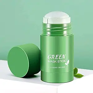BSE STORE Green Tea Cleansing Mask Blackheads Cream Stick for Men and Women, 70 Grams