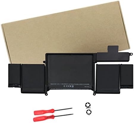 Liduo 6330mAh New Laptop Battery for Apple A1493 MacBook Pro 13 inch A1502 Late 2013 Retina ME864LL/A* ME866LL/A / Apple A1493 020-8148 Laptop Notebook battery with Two free screwdriver
