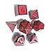 Produktbild SinceY rpg würfel polyedrische würfel Würfelspiele, 7PCS/Set Zinc alloy Table Game Dungeons & Dragon Dice Set Durable Entertainment 6 Sided Dice Metal Dice