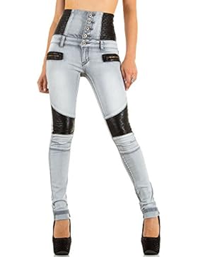 High Waist Biker Skinny Jeans Für Damen bei Ital-Design
