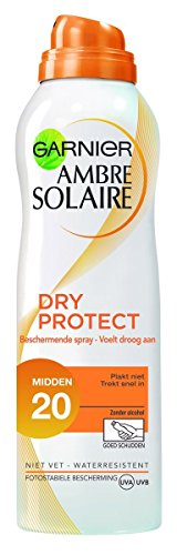 Preisvergleich Produktbild Garnier Ambre Solaire - Dry Protect Spray LSF 20 - 200 ml - Sonnenschutzcreme