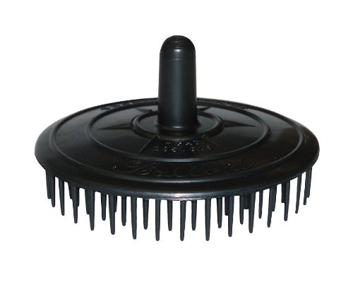 Haarbürste Kopfmassage-Bürste, schwarz, Durchmesser 7,5cm