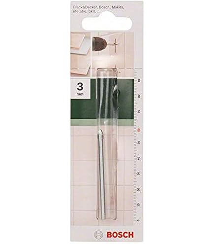 3-mm-Glasbohrer Aus Hartmetall – Für Keramik, Fliesen, Marmor, Glas Und Beton
