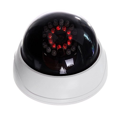Preisvergleich Produktbild Masione® Wasserdicht Überwachungskamer mit Blinllicht Dummy Kamera Fake Attrappe Dome