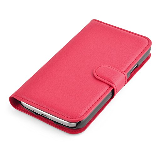 Cadorabo – Book Style Hülle für Samsung Galaxy S4 ACTIVE (I9295) – Case Cover Schutzhülle Etui Tasche mit Standfunktion und Kartenfach in KARMIN-ROT - 6