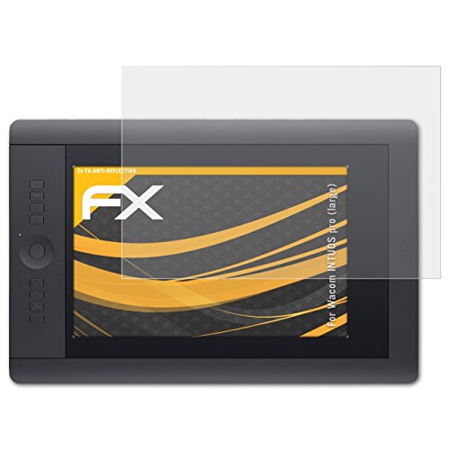 Wacom INTUOS pro (large) Displayschutzfolie - 2 x atFoliX FX-Antireflex blendfreie Schutzfolie