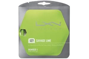 Wilson Cordages pour Raquette Luxilon, Savage 127, Rouleau de 2 mètres, Vert Clair, 1,27 mm, Unisexe, WRZ902300