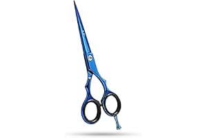 SMI 5,5 tum Frisörsax blå rostfritt stål Hårsax för man kvinnor hårklippning sax för hem och salong - Razor Edge