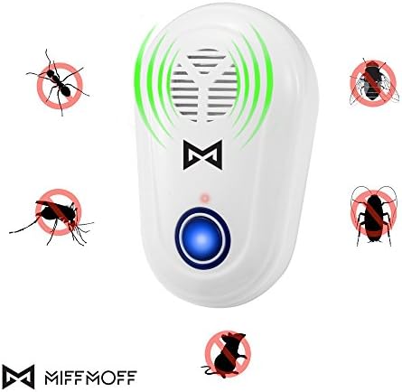 Ultrasonic plug-in electric repellent, indoor control nightlight mosquito cockroach crawling bugs rodents rats fruitflies ants spiders fleas mice bed bugs cat deterrent UK plug pet safe chemical free