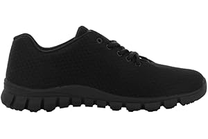 SAFETY JOGGER Lightweight Work Shoes - Kassie - Non-Slip Safety Shoes for Men and Women, Ideal for Care, Hospital, Catering or Cleaning, Black, EU 45