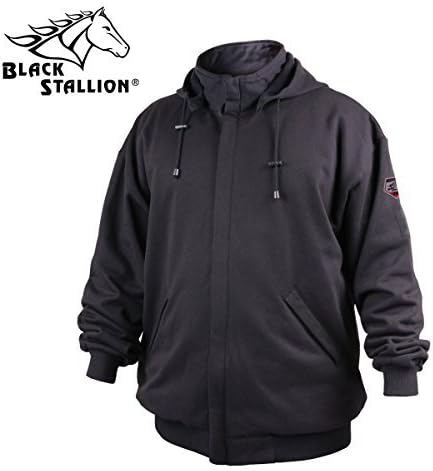 Revco/black Stallion TruguardTM 200 Fr Cotton Black Hooded Sweatshirt Xl by REVCO/BLACK STALLION