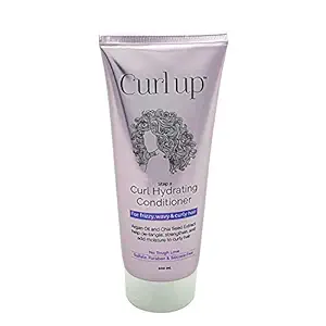 Curl Up Curl Hydrating Silicone Free Conditioner - For Frizzy , Wavy & Curly Hair - No Sulphate And Paraben - 200 ml
