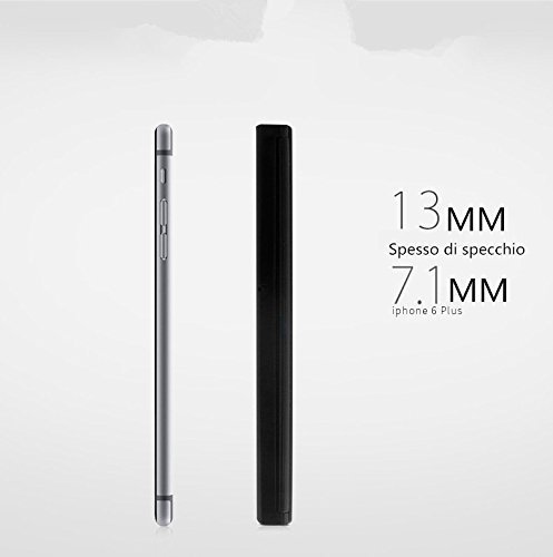 Alierkin Make Up Spiegel Klappspiegel mit Beleuchtung 8 LEDs, 3 Seitig Faltbar Beleuchtet Kosmetikspiegel Schminkspiegel Standspiegel - 4