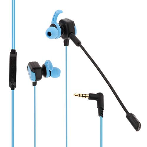 F Fityle For PUBG Mobile T7 Wired Earphones with Microphone in-Ear Stereo Bass Dolby Sound Speaking Ear Buds Headphone Noise Canceling